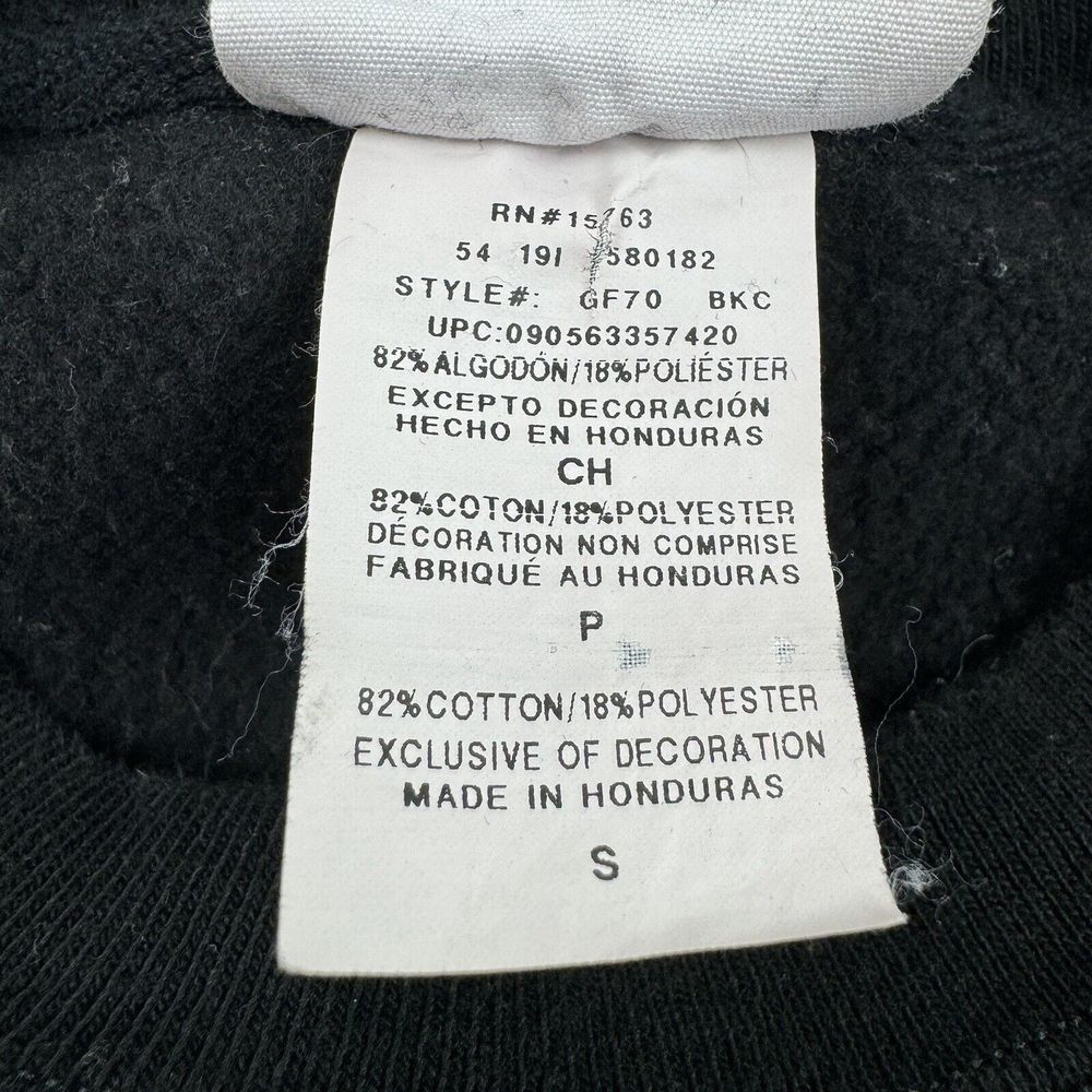 Champion Reverse Weave Crewneck Sweatshirt Mens Size Small Black Pullover - Picture 13 of 14